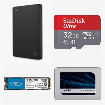  金盒头条：精选 Seagate、SanDisk、Crucial、WD 等品牌移动硬盘、固态硬盘、闪存卡、U盘等5.1折起！