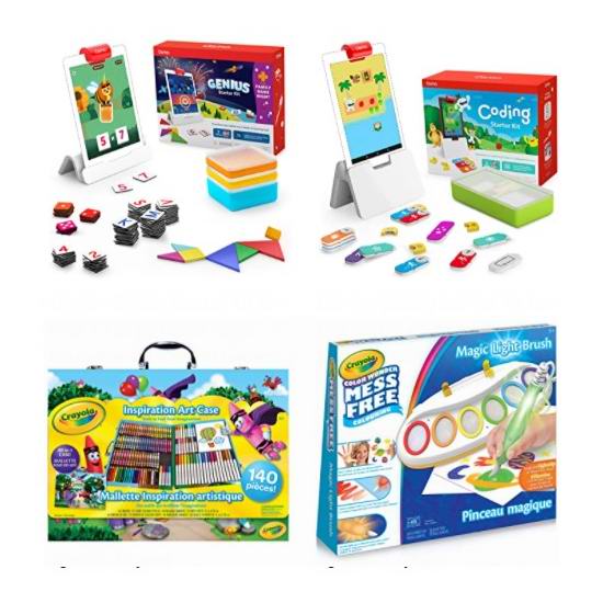  黑五头条：精选 Osmo、Crayola 可编程可组装 儿童早教益智玩具、画笔玩具等5折起！