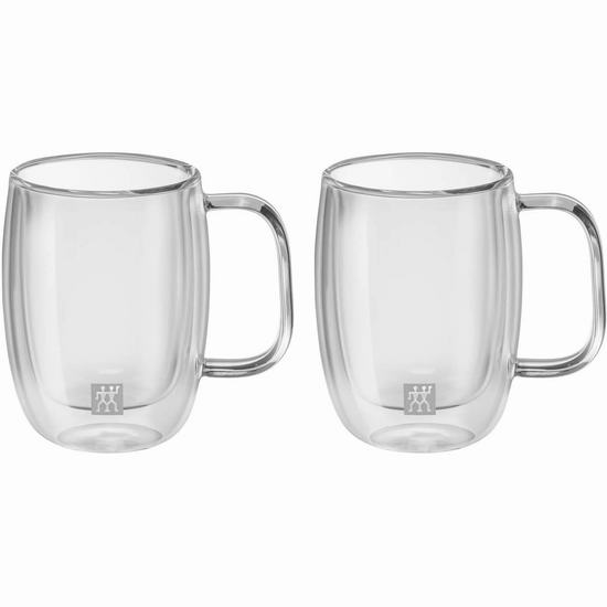  Zwilling 双立人 Sorrento Plus 双层隔热保温 咖啡杯/饮料杯（134ml）2件套6折 23.99加元！