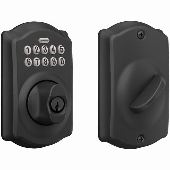  近史低价！Schlage 西勒奇 BE365 CAM 622 家用密码门锁5.9折 99.99加元包邮！