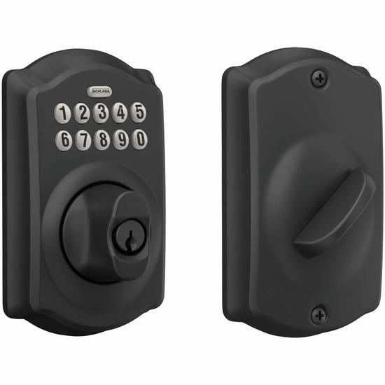  Schlage 西勒奇 BE365 CAM 622 家用密码门锁 109加元（原价 169加元）！2款可选！