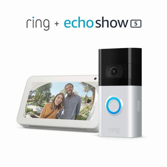  新品 Ring Video Doorbell 3 智能可视门铃5.6折 194.99加元包邮！另有plus版 224.99加元！送价值99.99加元Echo Show 5智能显示器！