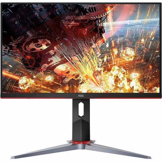  AOC 24G2 24英寸 1ms 144Hz 零边框 IPS电竞显示器 218.98加元（原价 276.39加元）+包邮！