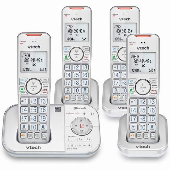  金盒头条：精选 VTech、AT&T 一拖一/拖二/拖三 无绳电话7.9折起！支持手机秒变座机！