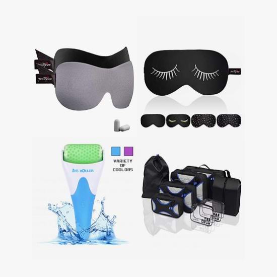  金盒头条：精选多款 PrettyCare 3D眼罩、脸部冰滚轮、透明洗漱袋、旅行物品收纳袋6.4折起！低至9.77加元！