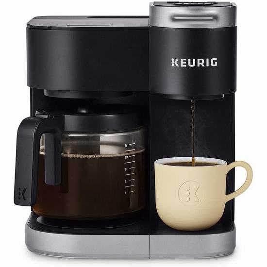  Keurig K-Duo 单杯胶囊+12杯咖啡壶 2合1咖啡机6折 149.98加元包邮！