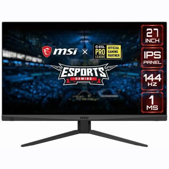  历史新低！MSI 微星 Optix MAG274R 27英寸 144Hz 高色域 IPS电竞显示器 269.99加元包邮！