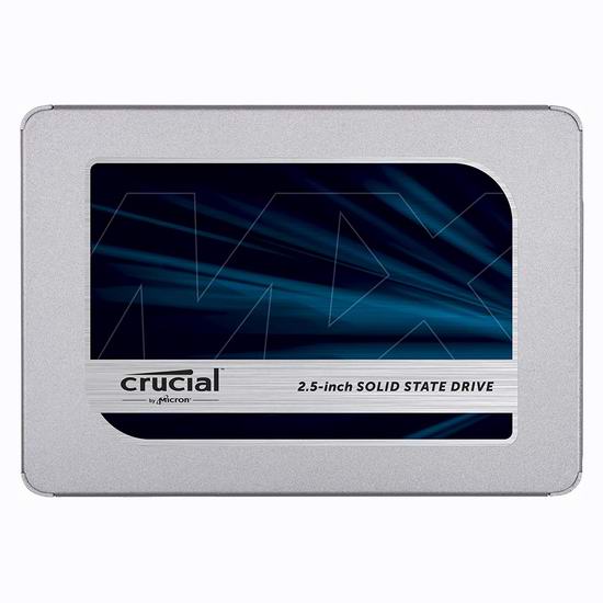  历史新低！Crucial 英睿达 MX500 3D NAND 500GB 2.5英寸固态硬盘 57.61加元包邮！