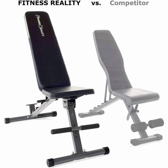 历史新低！Fitness Reality 1000 800磅 12位置 室内家用健身凳3.8折 113.2加元包邮！