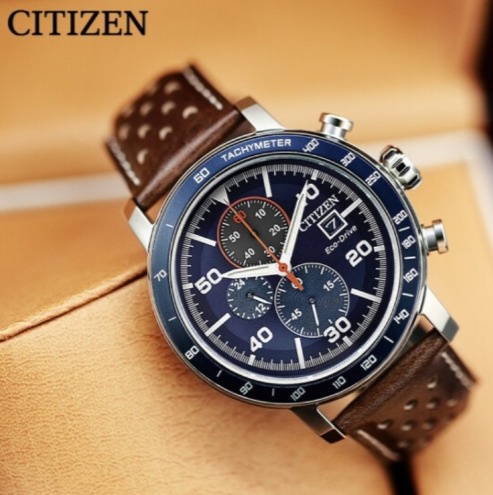  Citizen 西铁城 CA0648-09L Brycen 男士光动能三眼计时腕表 224.98加元（官网价原价 450加元）