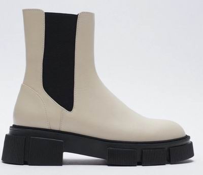  Zara 精选平价版爆款厚底短靴 5.9折 39.99加元起，封面款厚底短靴119加元