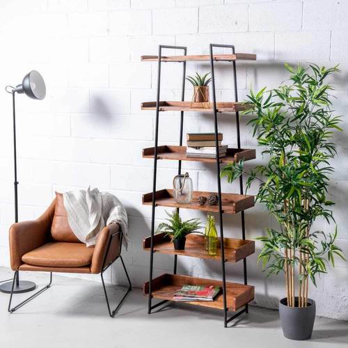  WAZO Furniture维也纳中世纪现代6层书架 699加元，原价 869加元，包邮