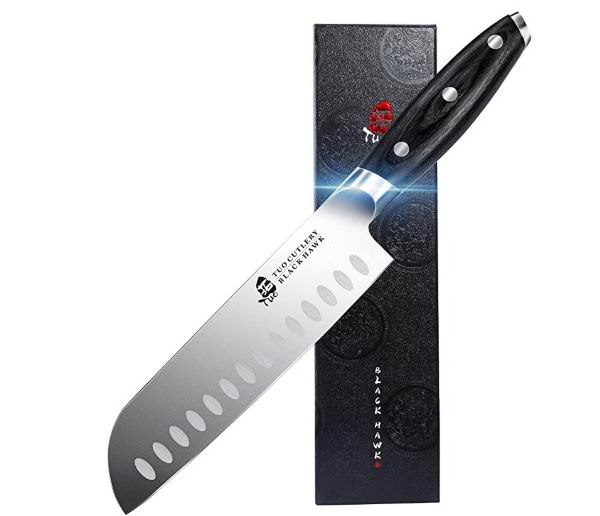  TUO Santoku 黑鹰系列 7英寸厨师刀 33.47加元，原价 47.95加元