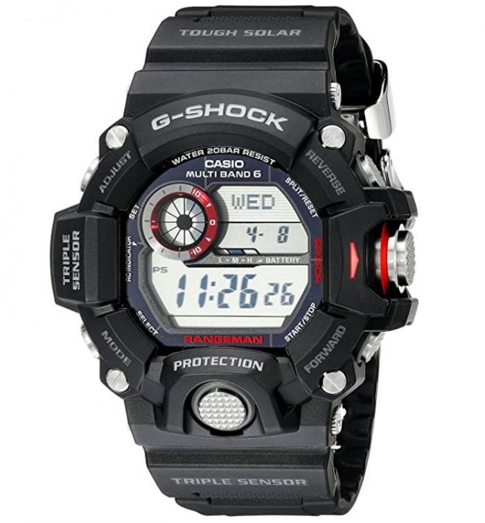  Casio 卡西欧 Rangeman GW9400-1 AS MB6 太阳能数字运动手表 7.3折 209.99加元