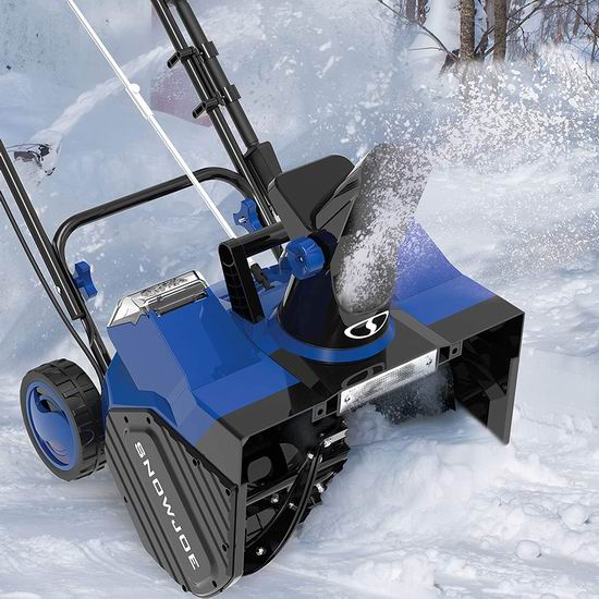历史新低！Snow Joe 24V-X2-SB18 18英寸 48伏 充电式无绳铲雪机+双锂电+省力雪铲套装6.9折 373.97加元包邮！