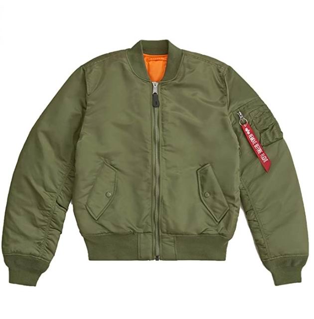  Alpha Industries Ma-1 男士修身飞行员夹克 121.79加元（S码），原价 235加元，包邮