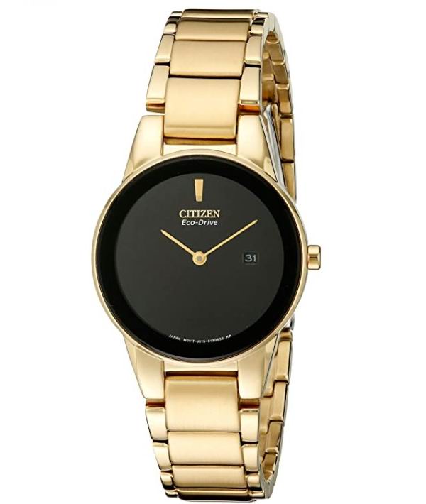  Citizen 女士Goldtone Axiom光动能腕表  182加元，the bay同款价 325加元