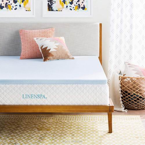  Linenspa  2英寸 凝胶记忆海绵 Twin床垫 53加元（原价 81.09加元）