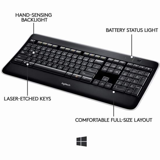  历史新低！Logitech 罗技 K800 无线背光键盘5.8折 69.98加元包邮！