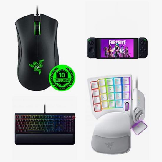  节礼周头条：精选多款 Razer 雷蛇 游戏键盘、鼠标、手机游戏手柄、话筒、背包5.3折起！