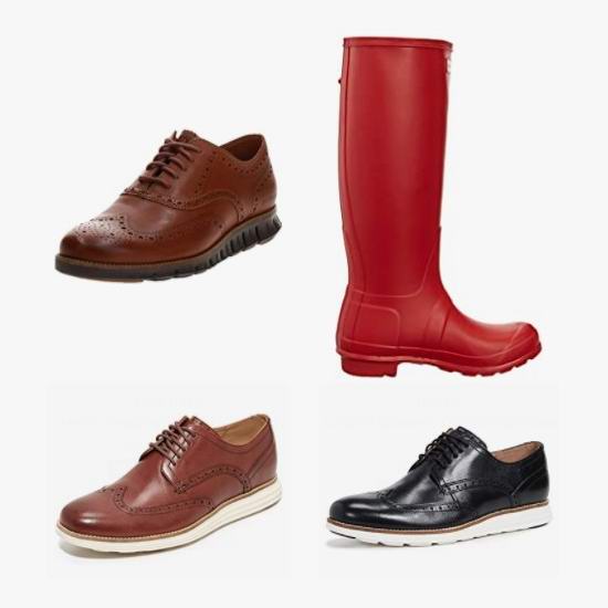  节礼周头条：精选 Cole Haan 男式皮鞋、Hunter 女式雨靴3.5折起！