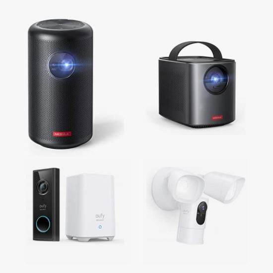  节礼周头条：精选 Anker、eufy 智能掌上投影机、可视门铃、运动感应照明摄像头6.4折起！