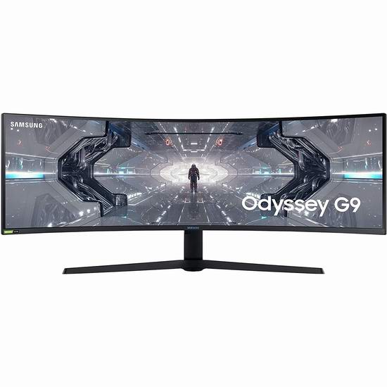  Samsung 三星 Odyssey G9 49英寸 准5K 顶级曲面屏 游戏显示器 1549.99加元包邮！