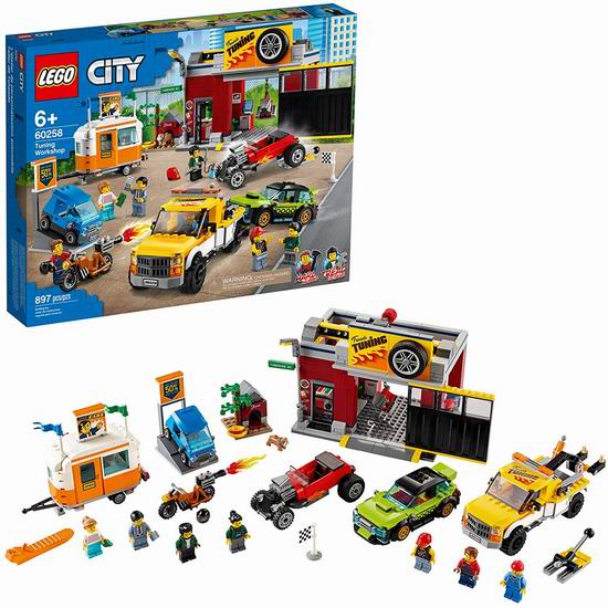  LEGO 乐高 60258 城市系列 汽车维修中心（897pcs）7.1折 99.98加元包邮！