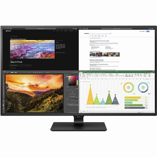  LG 43UN700-B 43英寸巨幕 4K超高清 IPS显示器 679.99加元（原价 799.99加元）