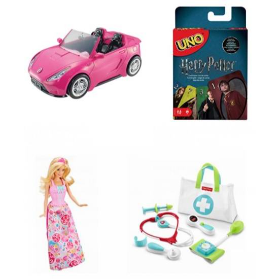  金盒头条：精选 Mattel 品牌儿童益智玩具、Barbie玩偶、托马斯小火车、过家家玩具、棋牌游戏等5.6折起！
