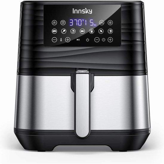 疑似Bug价！历史新低！Innsky 5.8夸脱 健康无油 数字式空气炸锅5.3折 80.59加元限量特卖并包邮！