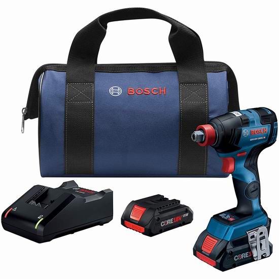  Bosch 博世 GDX18V-1800CB25 18伏 无刷冲击起子/电钻+双锂电套装 279.99加元（原价 379加元）