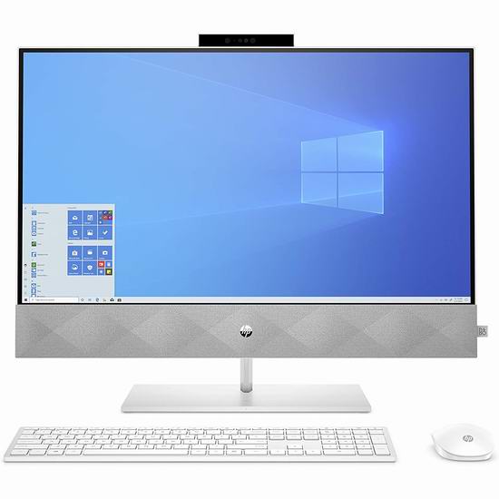  HP 惠普 27-d0409a 27英寸一体式台式机（16GB, 512GB SSD,GeForce MX350） 1337.9加元包邮！