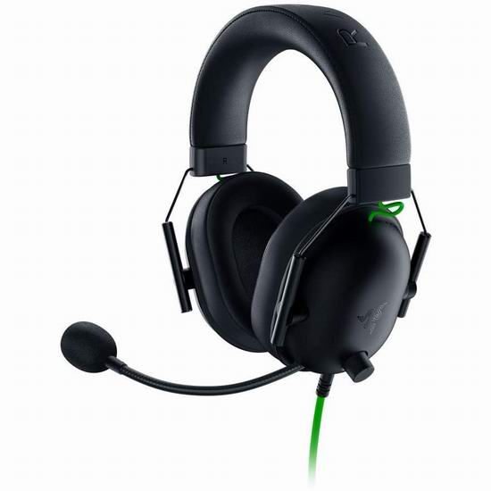  Razer 雷蛇 BlackShark 旋风黑鲨 V2 X 电竞游戏耳麦 47.99加元（原价 79.99加元）