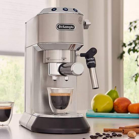  DeLonghi 德龙 EC685R Dedica Deluxe 高颜值 超薄机身 泵压式咖啡机 6.7折 269.99加元包邮！