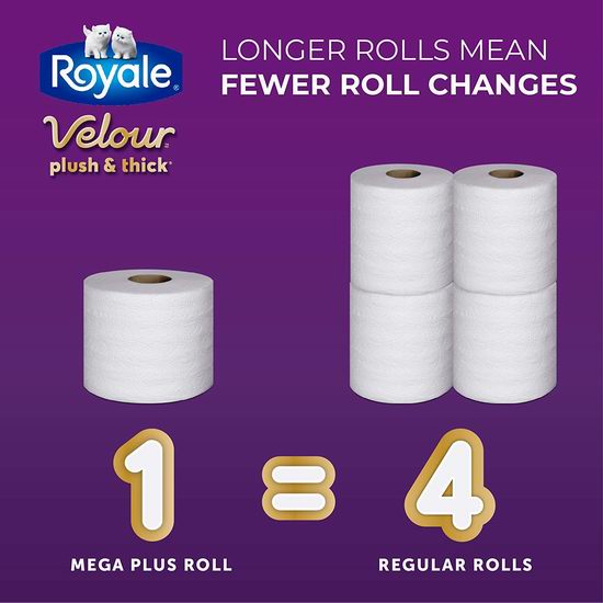 Royale Velour 双层卫生纸12卷装6.3折 10.77加元！1卷相当于4卷！