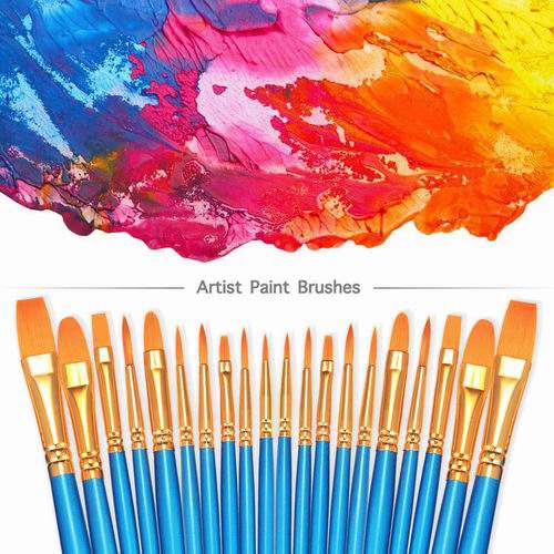  BOSOBO 水彩画笔/油画笔20支装 7.25加元（原价 17.41加元）！4色可选！