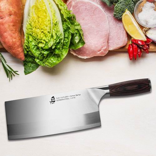  TUO 8英寸专业中国厨师刀 德国HC不锈钢5.7折 30.95加元，原价 33.95加元