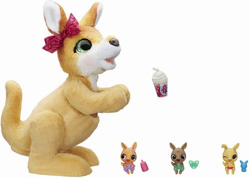  近史低价！Hasbro furReal Mama Josie 袋鼠互动宠物玩具6.5折 58.77加元包邮！