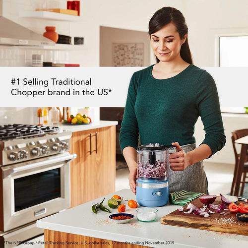  KitchenAid KFCB519DG 5杯食物处理机 7折 99.99加元（多色可选），原价 142.25加元，包邮