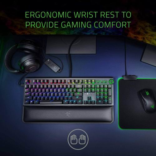  Razer BlackWidow Elite 游戏机械键盘 7.4折 169.96加元，原价 229.99加元，包邮