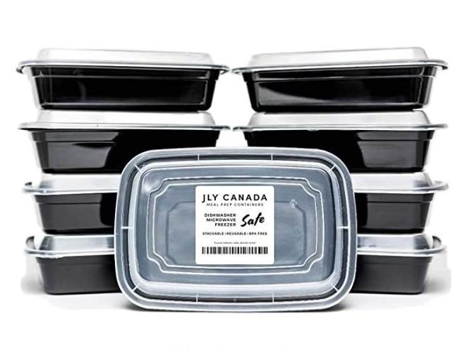  JLY Canada塑料保鲜饭盒10个 17.97加元，原价 25.99加元