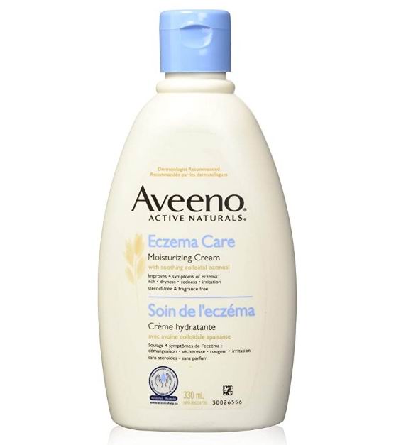  历史新低！Aveeno 天然燕麦湿疹护理保湿霜（330毫升）4.1折 7.36加元！