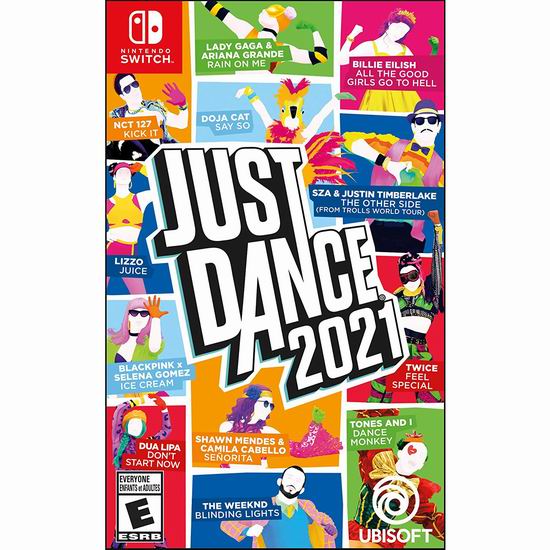  《Just Dance 舞力全开 2021》Switch/PS4/PS5/Xbox版游戏 19.62-29.99加元！
