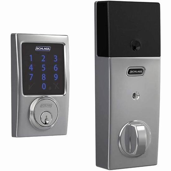  Schlage BE469ZP CEN 622 触控式无线智能密码警报锁 188.4加元包邮！