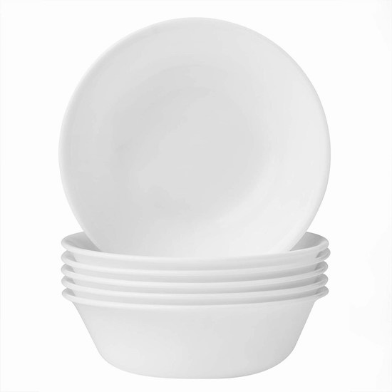  Corelle 康宁 Winter Frost 18盎司 白色餐碗6件套6.4折 22.97加元！单个仅3.83加元！