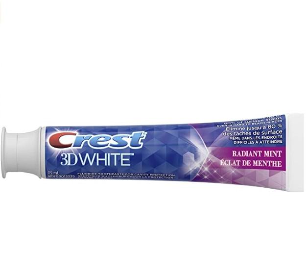  Crest 3D White 美白牙膏  3.77加元