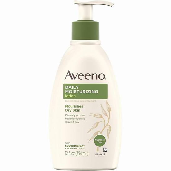  历史新低！Aveeno Daily Moisturizing 燕麦精华保湿乳液（354ml）5.22加元包邮！