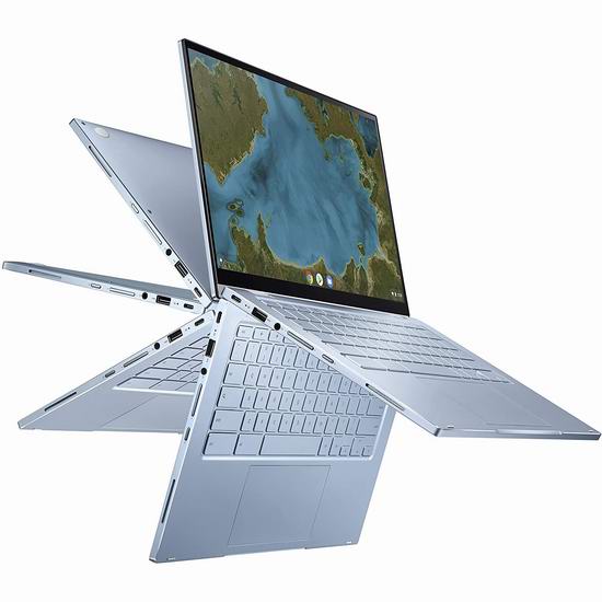  历史新低！ASUS 华硕 Chromebook Flip C433TA-AB31-CA 14英寸超轻薄 触控屏笔记本电脑（4GB/64GB）5.8折 349加元包邮！