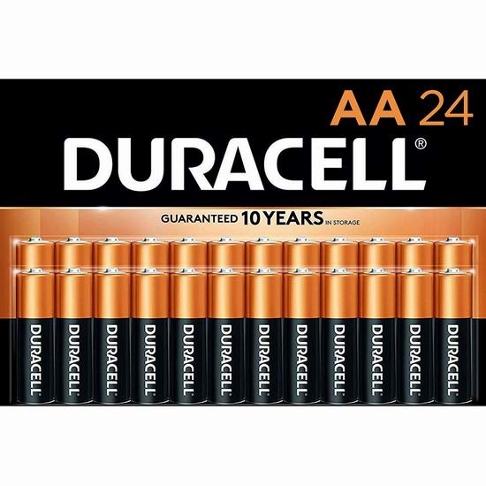  历史新低！Duracell 金霸王 CopperTop AA/AAA碱性电池24件套4.7折 12.28加元！